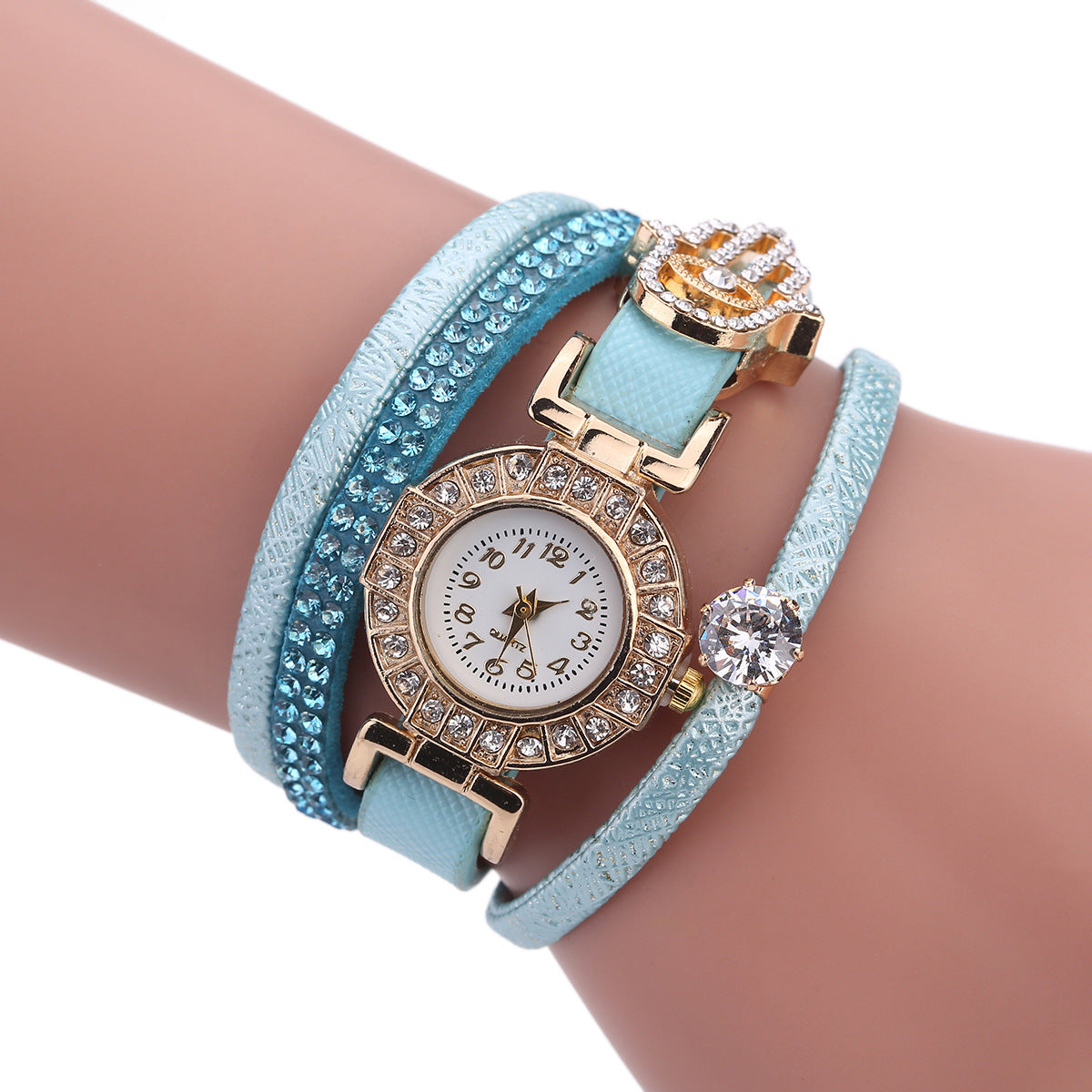 Fashion diamond decorated quartz watch