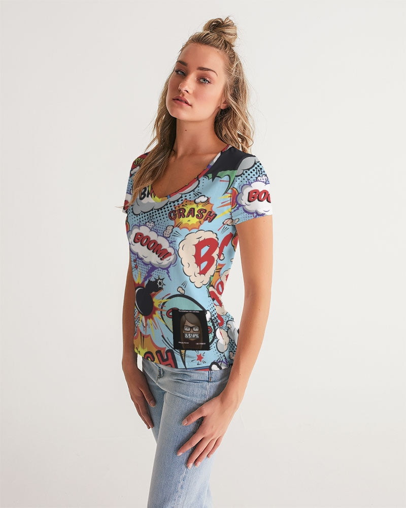 Angry sounds Women's V-Neck Tee