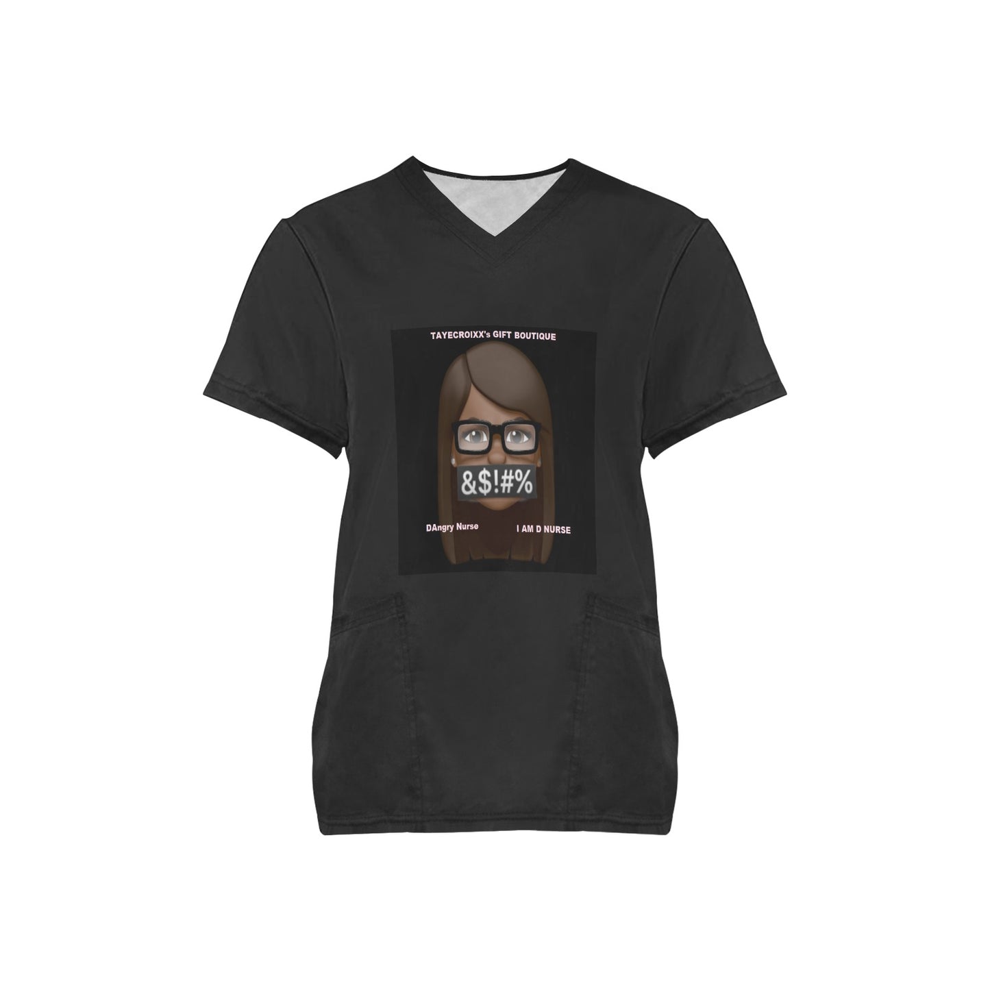 DAngry Nurse Scrub Top