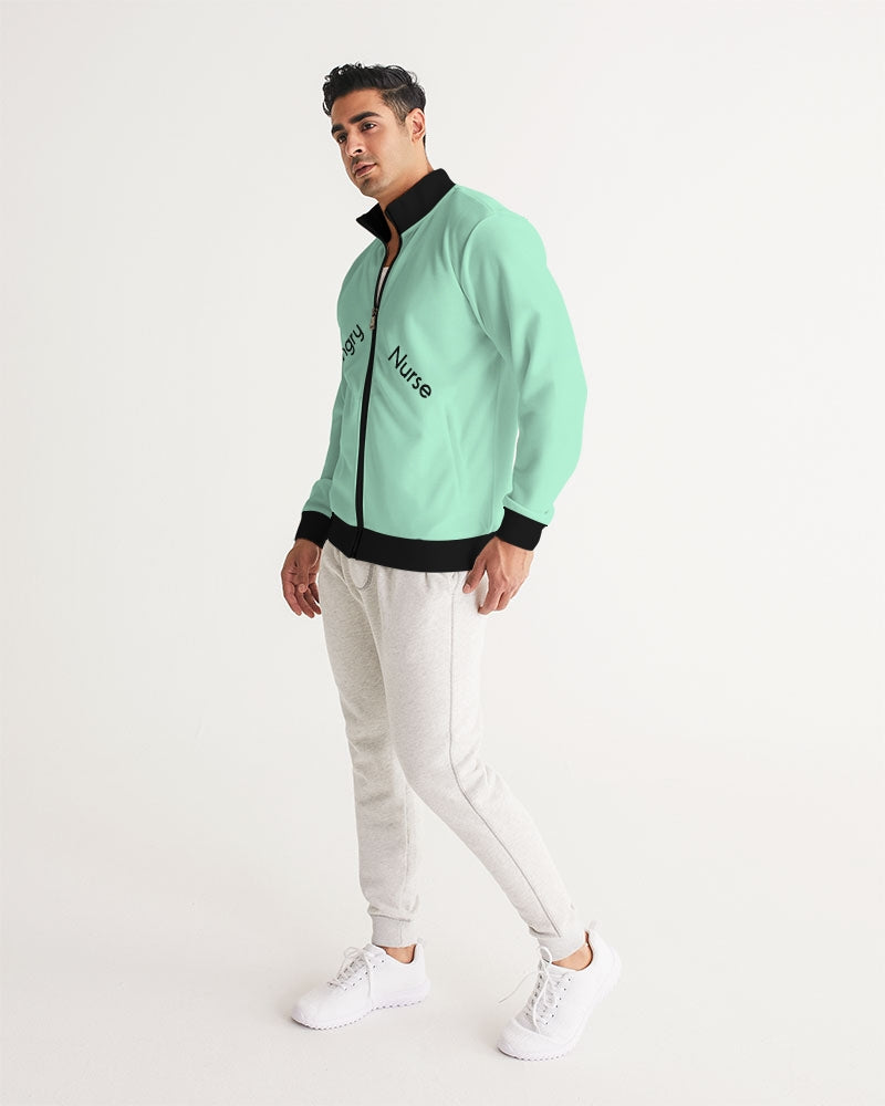 Angry pastel green Men's Track Jacket