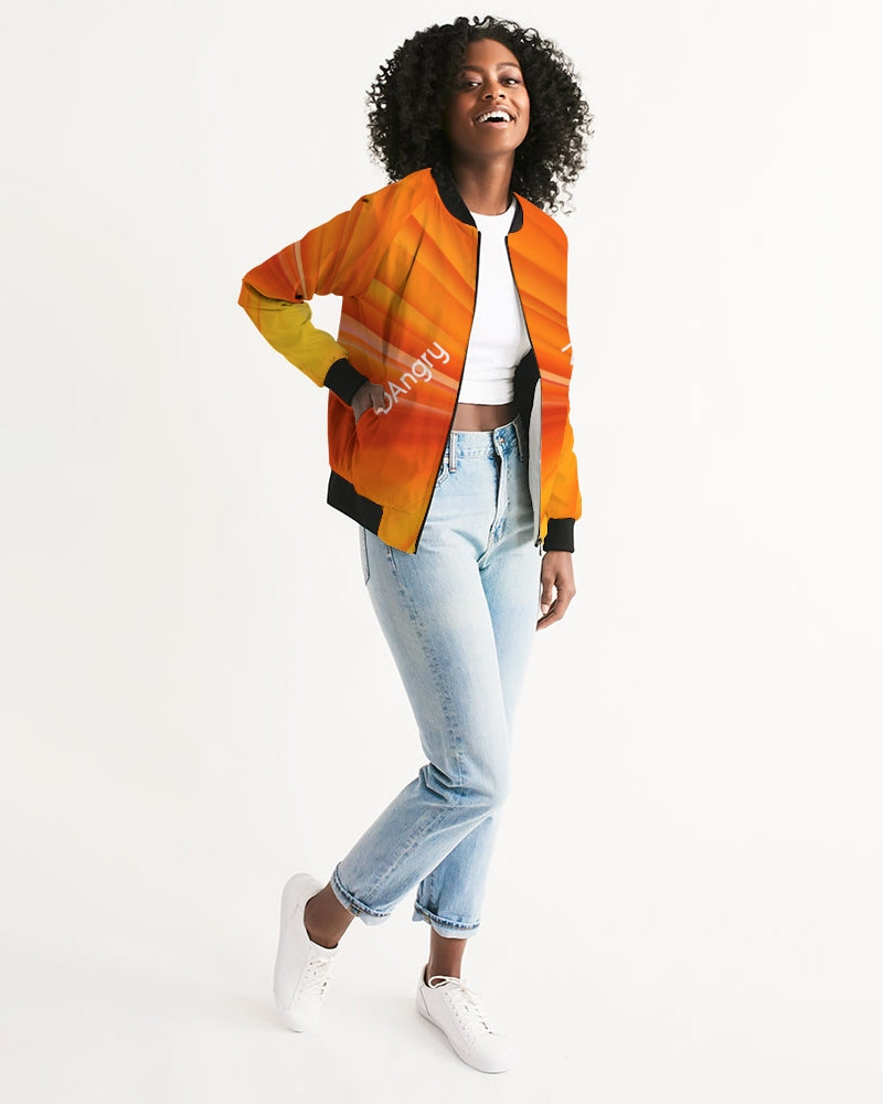 angry orange Women's Bomber Jacket