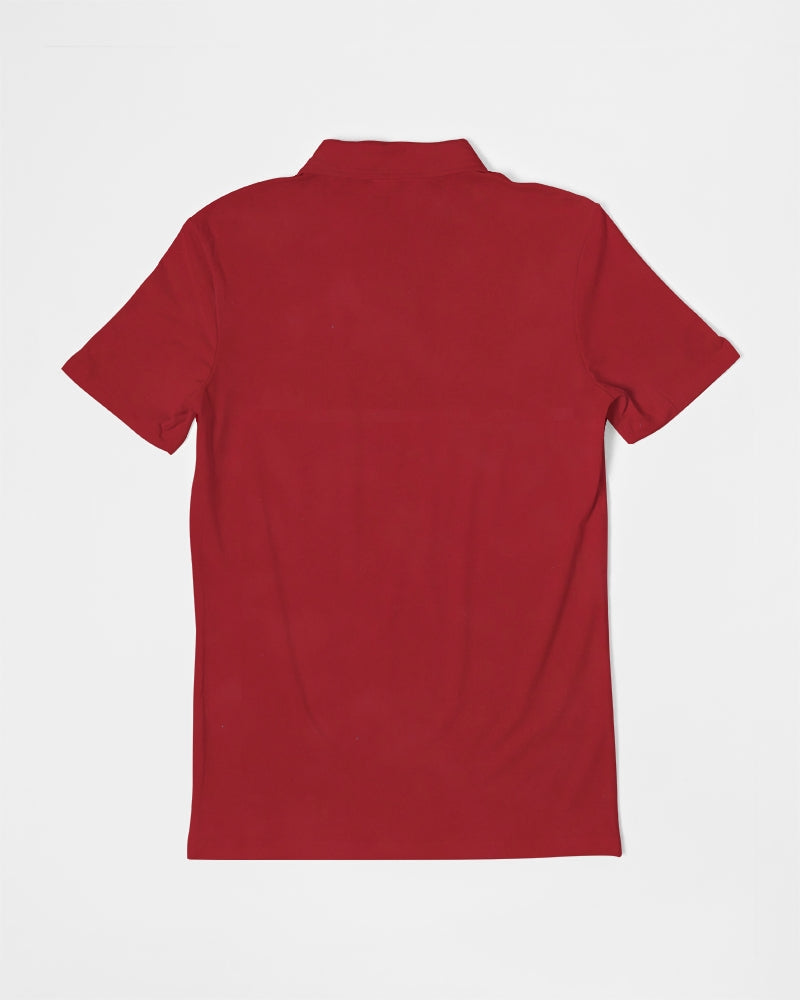 red Men's Slim Fit Short Sleeve Polo