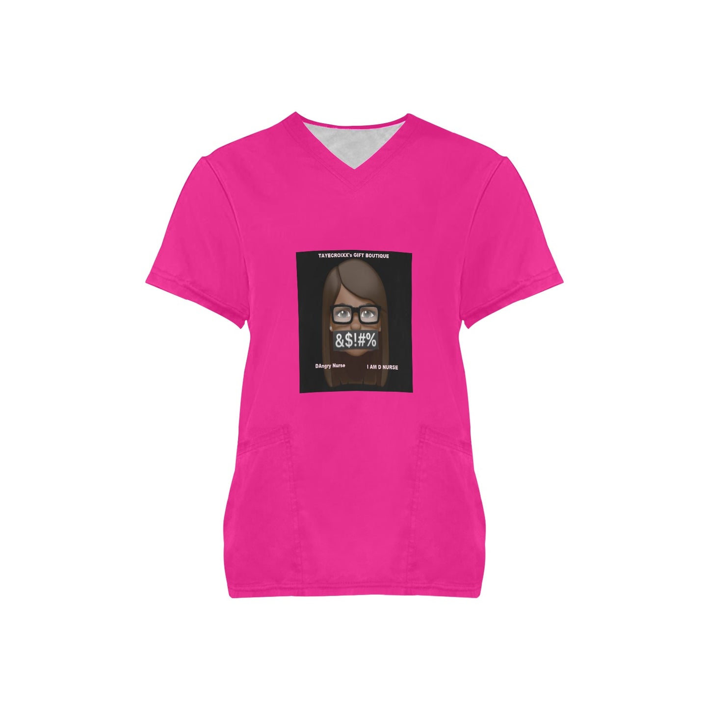 I AM D NURSE Scrub top