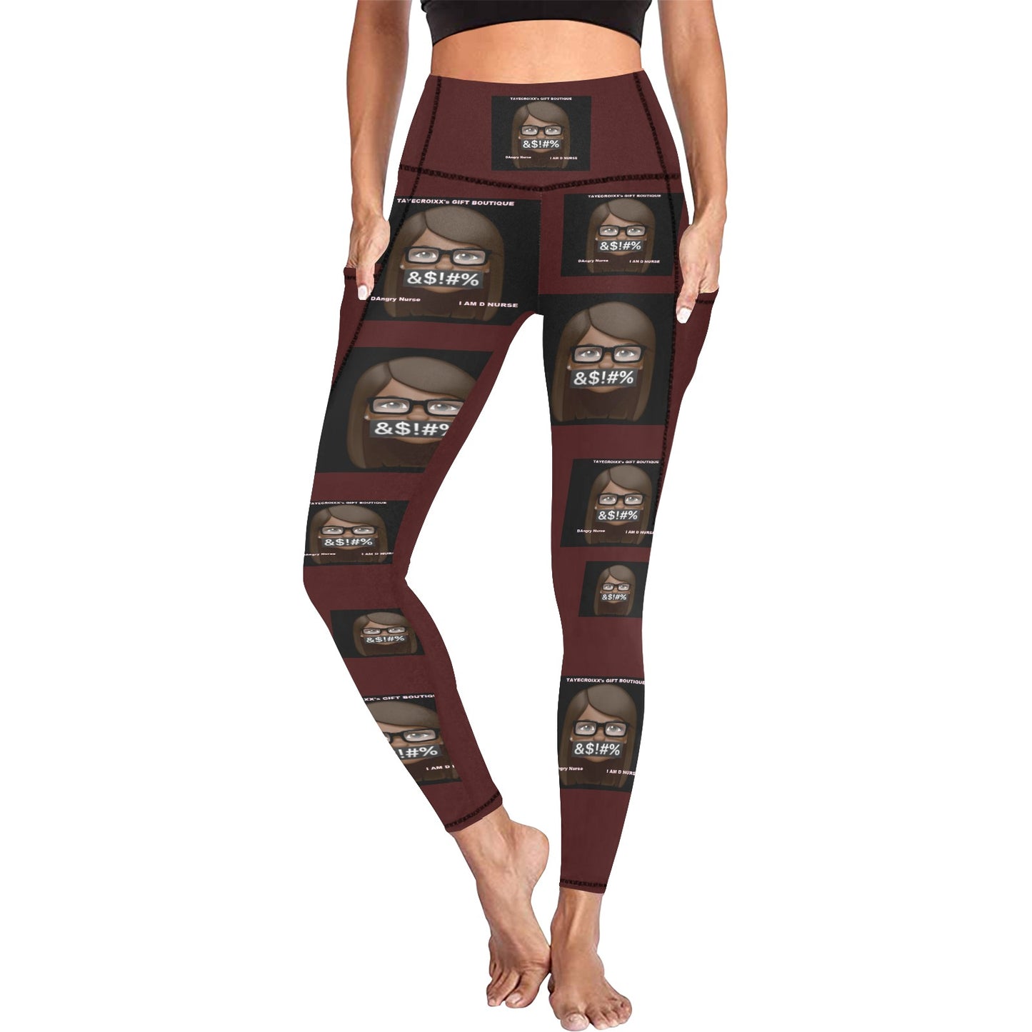 DAngry Nurse Leggings with Pockets