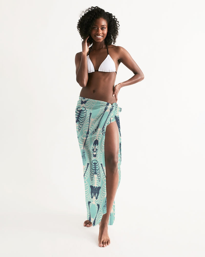 ANGRY SKELeton Swim Cover Up