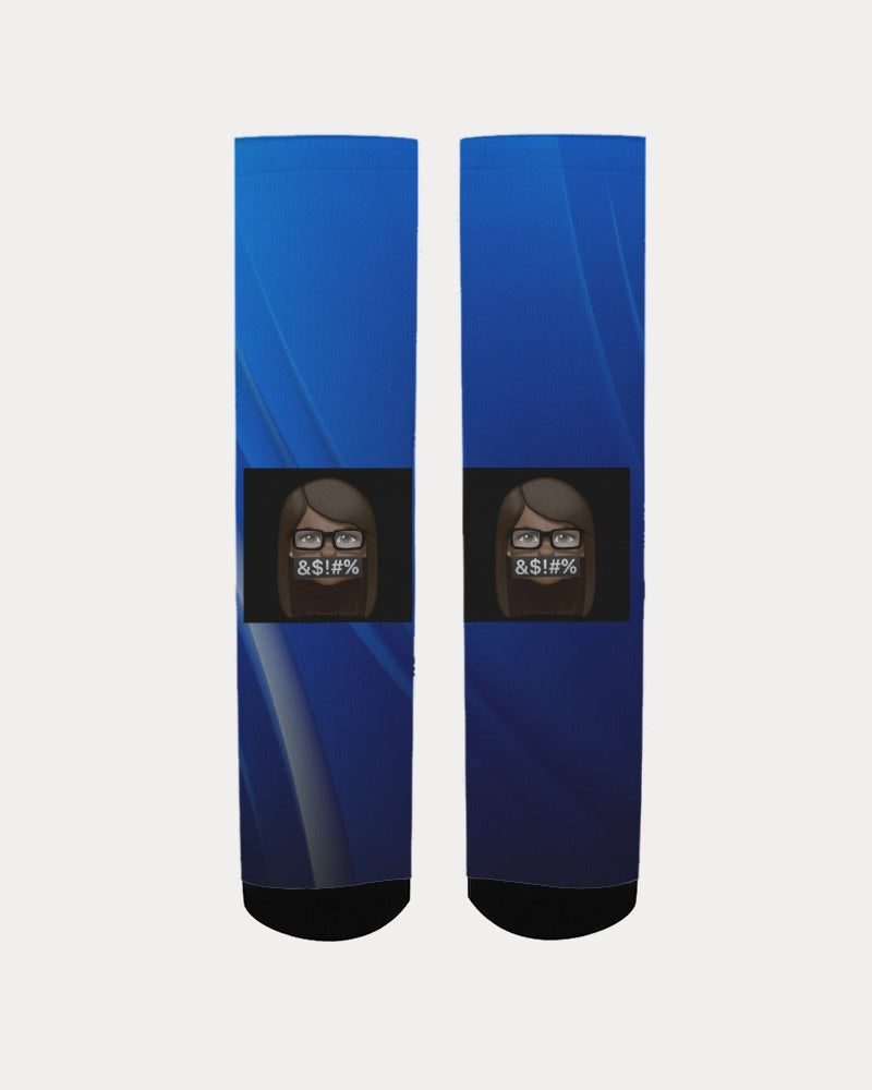 black-and-blue Women's Socks