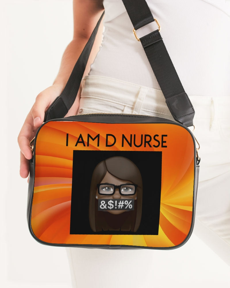 angry orange Crossbody Bag