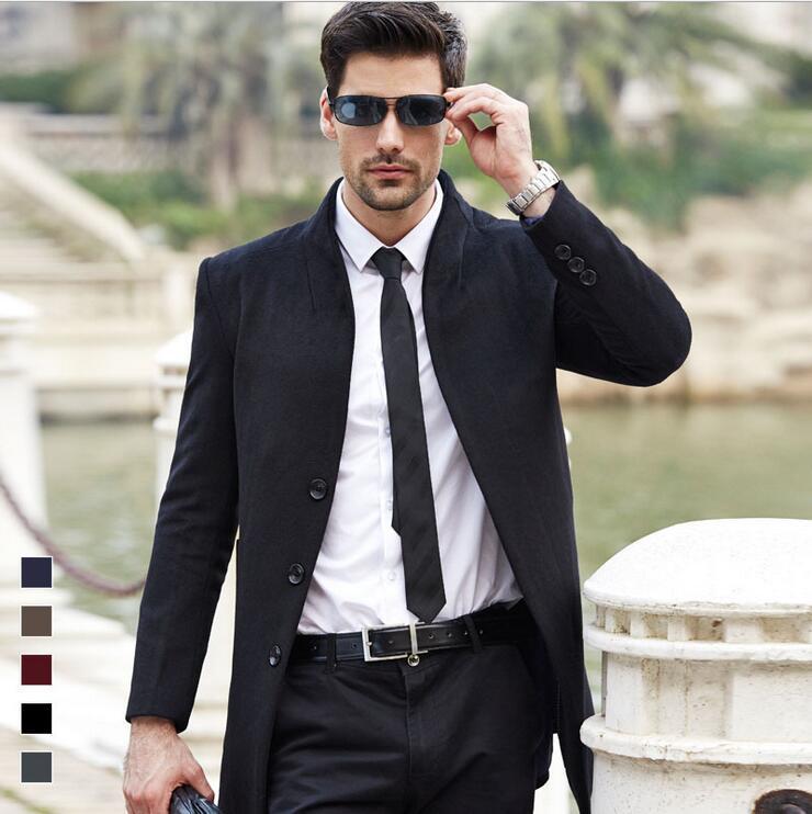 Men's woolen coat for fall and winter