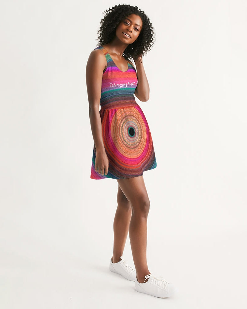 Angry eye Women's Scoop Neck Skater Dress