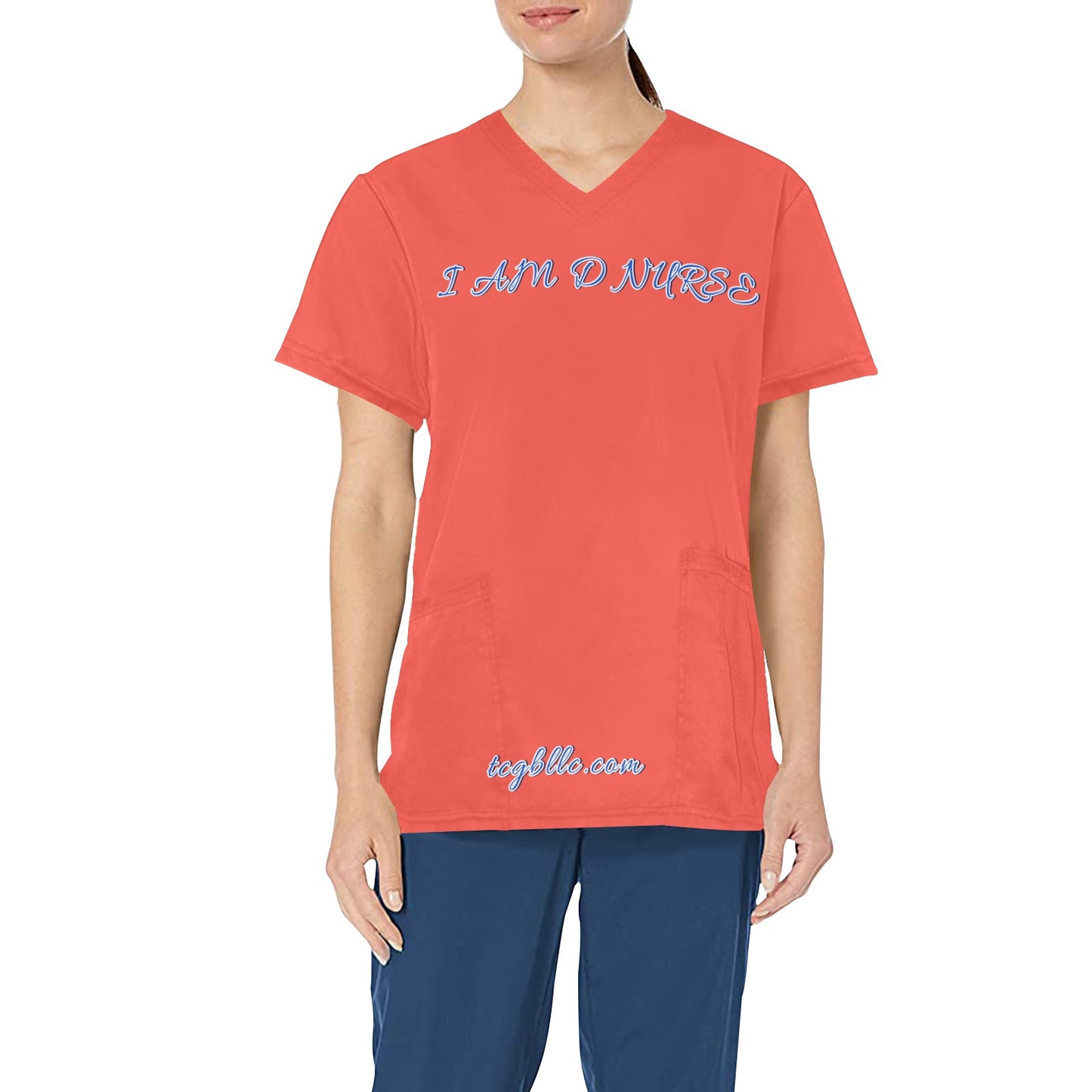 I AM D NURSE Scrub Top