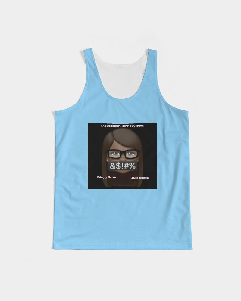 Angry pastel blue Men's Tank