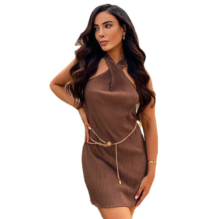 Summer Women's European And American Short Skirt Pleated