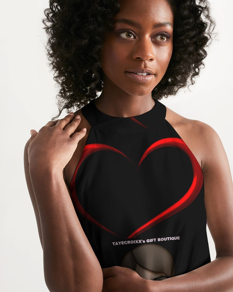 Angry Hearts Women's Halter Dress