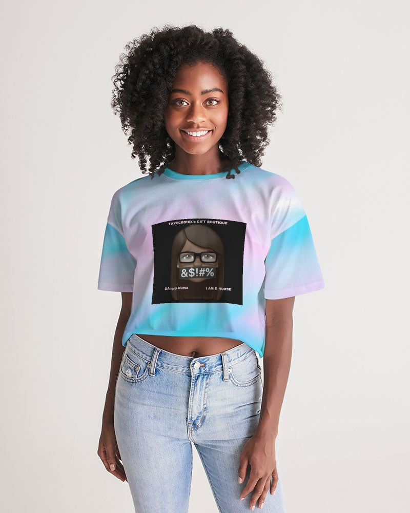Angry Pastel Women's Lounge Cropped Tee