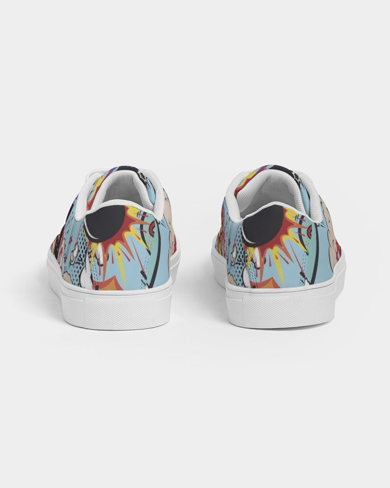 Angry sounds Women's Faux-Leather Sneaker