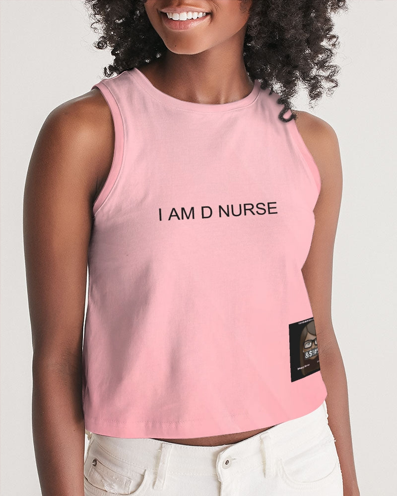 Angry Pink Women's Cropped Tank