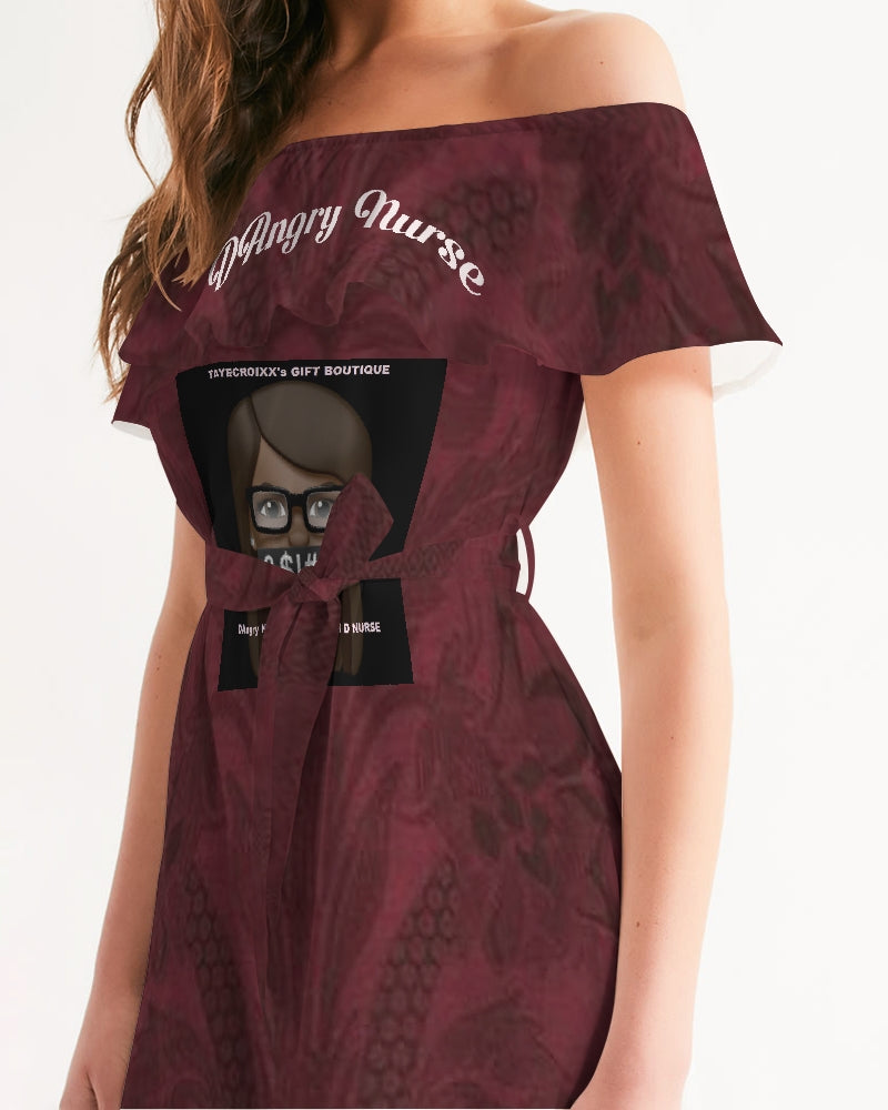 Phenomenally Mirah  Women's Off-Shoulder Dress