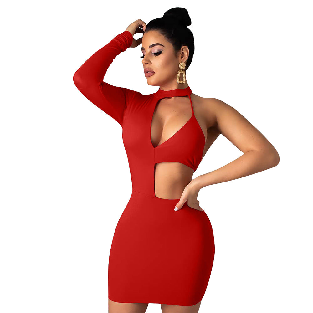 Dress with long sleeves