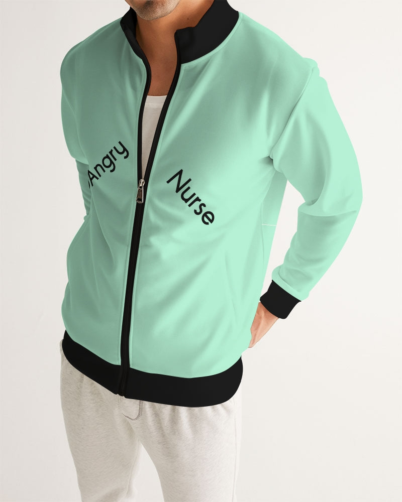 Angry pastel green Men's Track Jacket