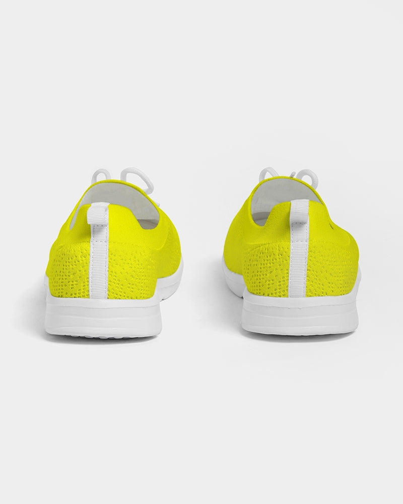 Angry Yellow Women's Lace Up Flyknit Shoe