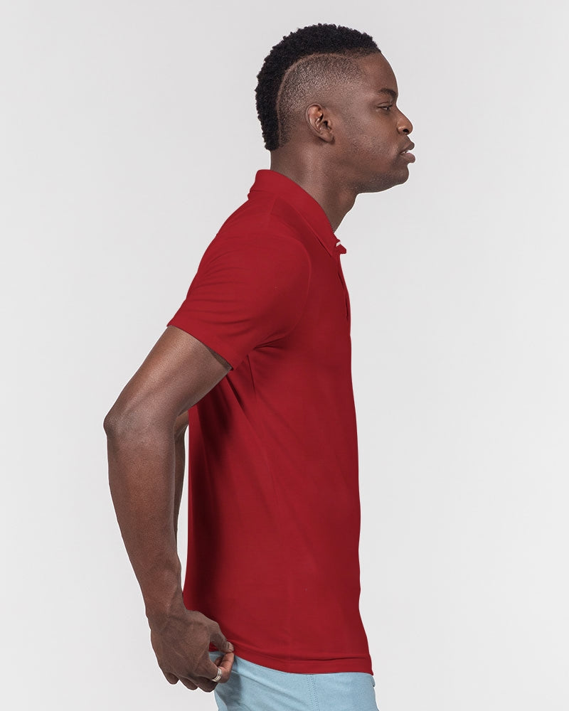 red Men's Slim Fit Short Sleeve Polo