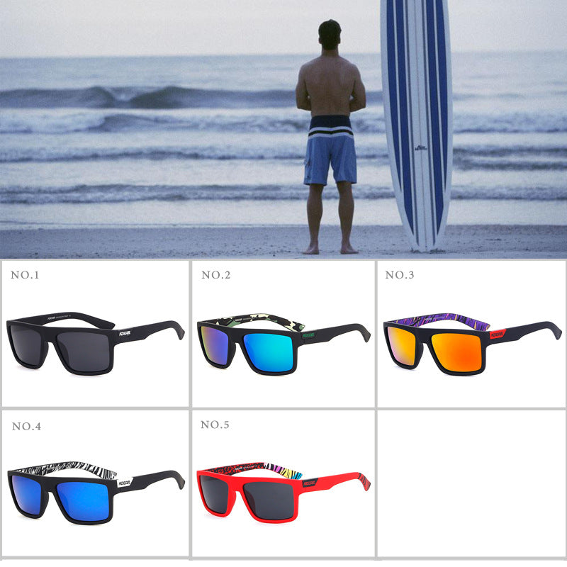 Square colorful casual sunglasses
