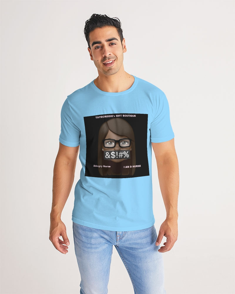 Angry pastel blue Men's Tee