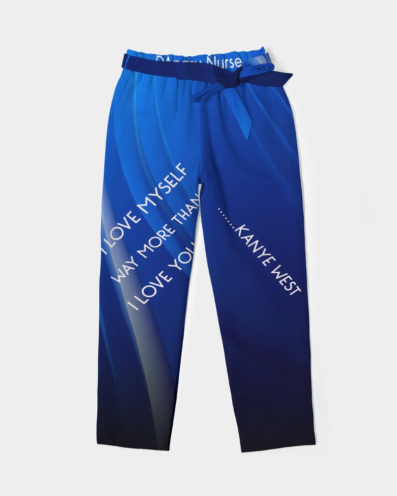 Angry  Blue Women's Belted Tapered Pants