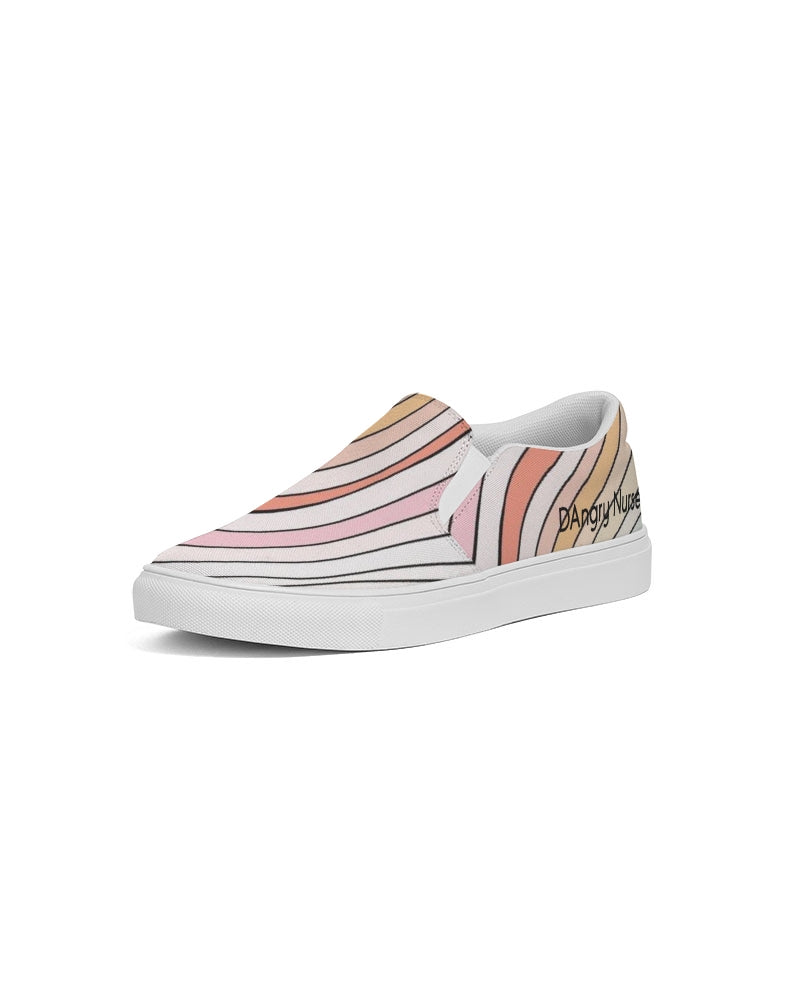 Angry waves Women's Slip-On Canvas Shoe