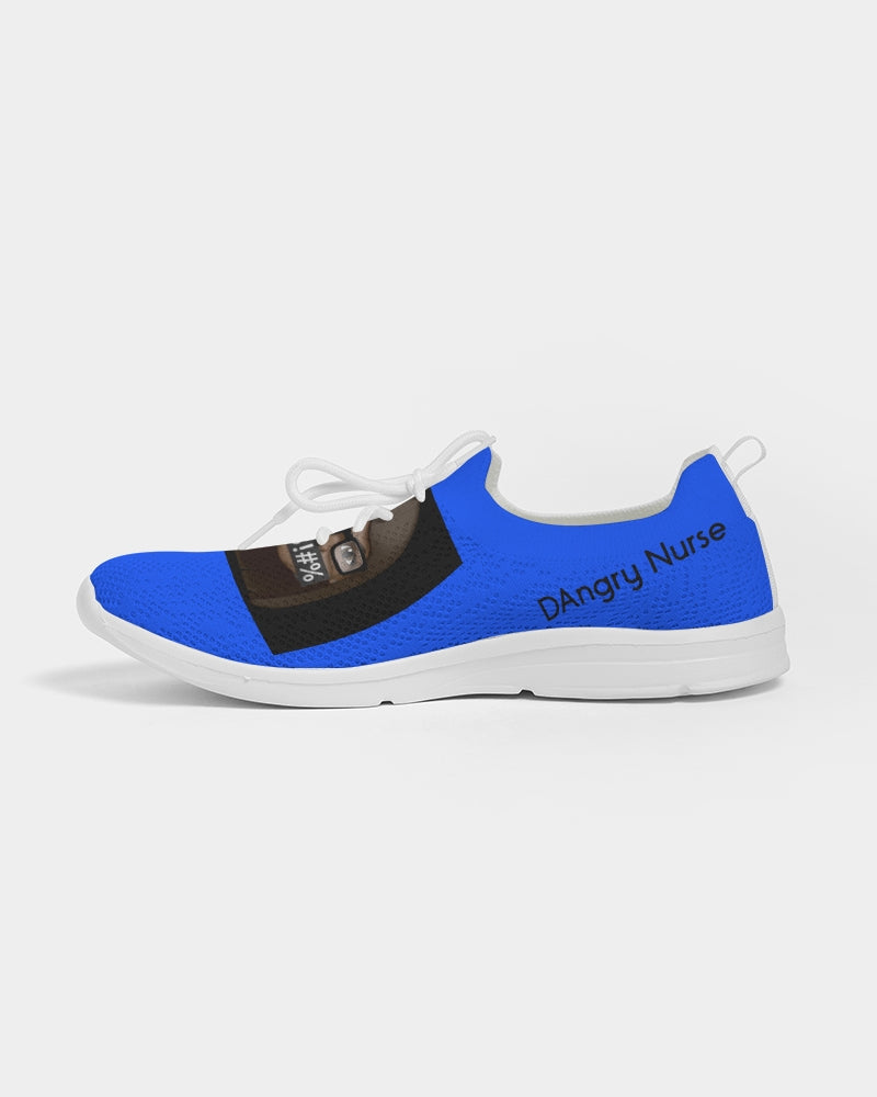 ANGRY BLUE Women's Lace Up Flyknit Shoe