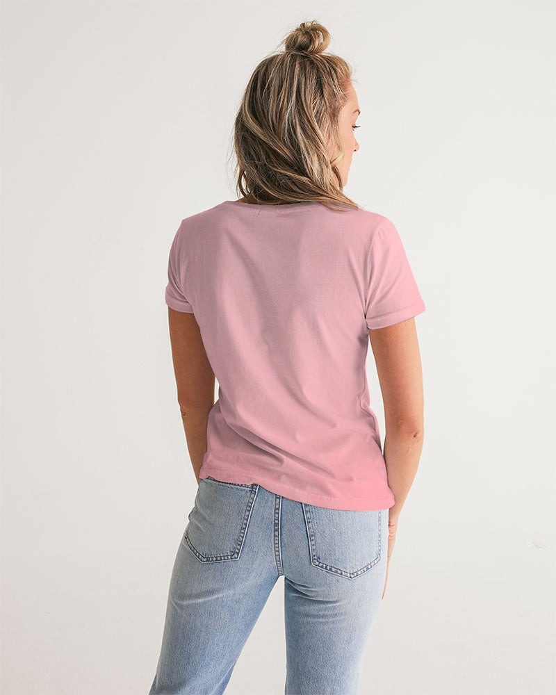 Angry Pink Women's V-Neck Tee