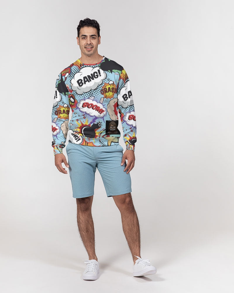 Angry sounds Men's Classic French Terry Crewneck Pullover