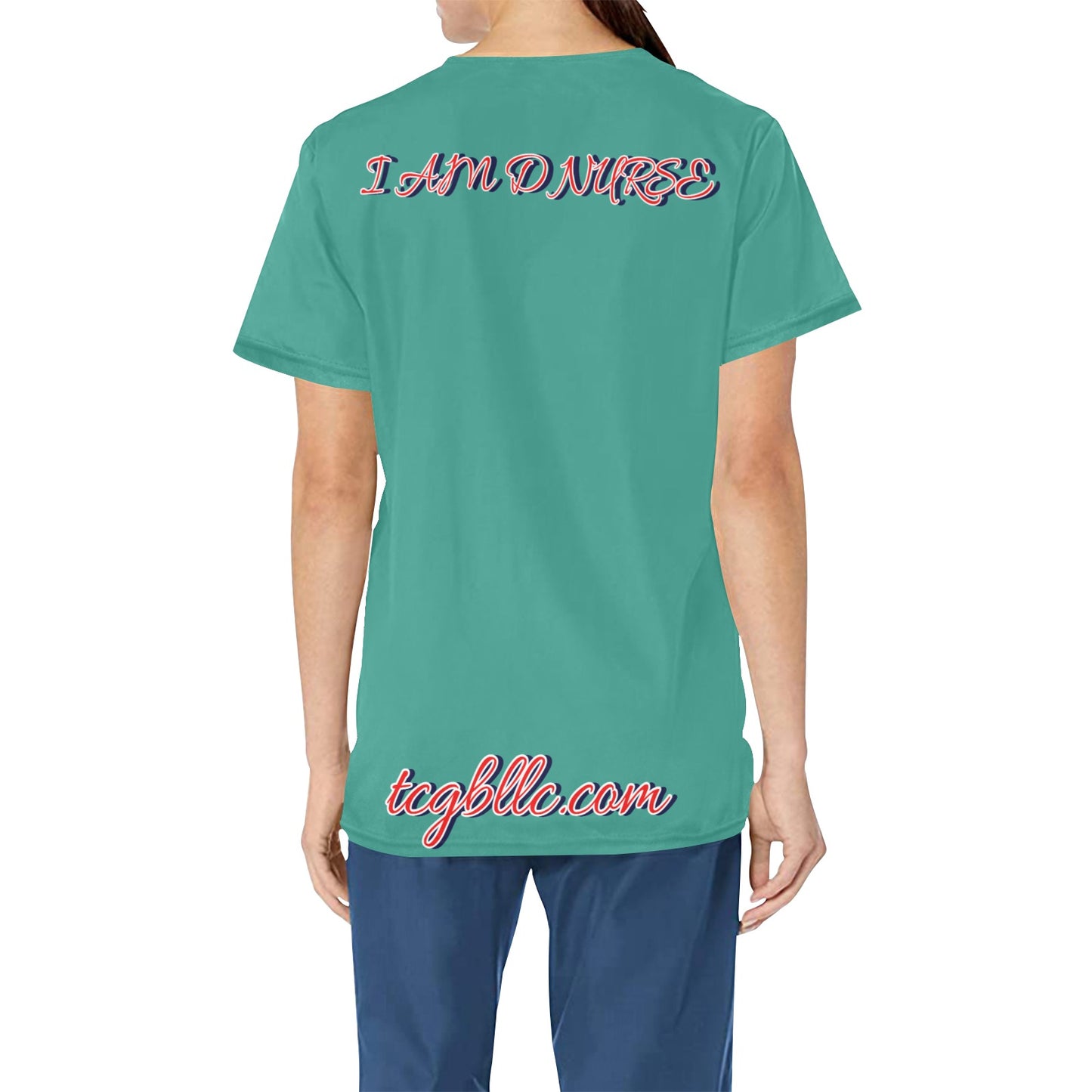 I AM D NURSE Scrub top