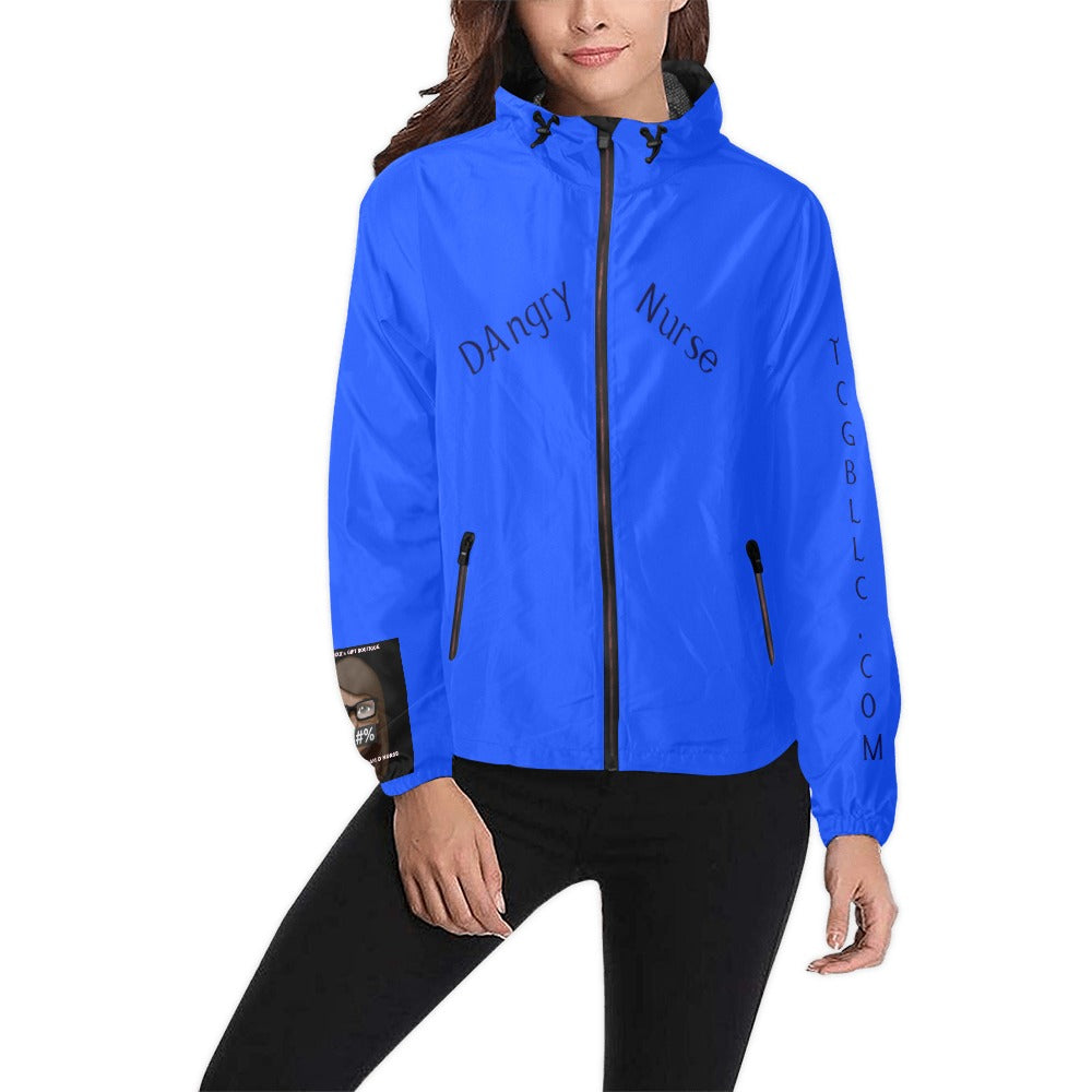Unisex All Over Print  Hooded Windbreaker (Model H23)