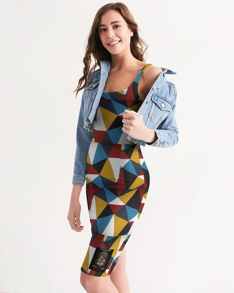 Angry Triangles Women's Midi Bodycon Dress