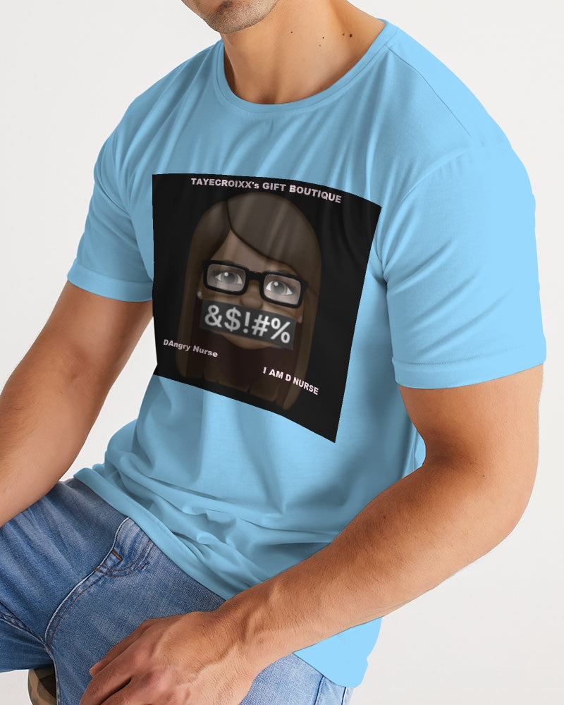 Angry pastel blue Men's Tee