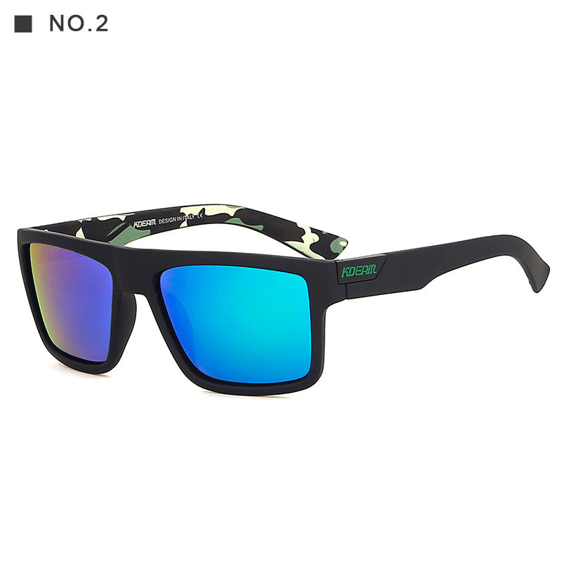 Square colorful casual sunglasses