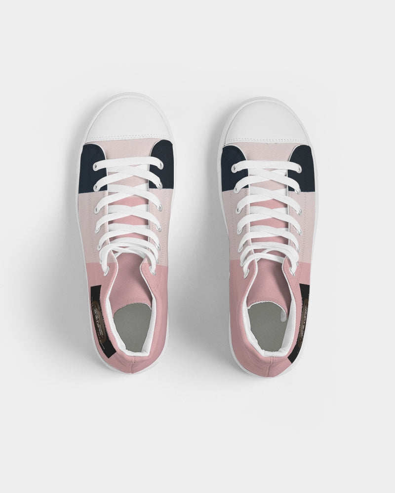 Angry stripes Women's Hightop Canvas Shoe