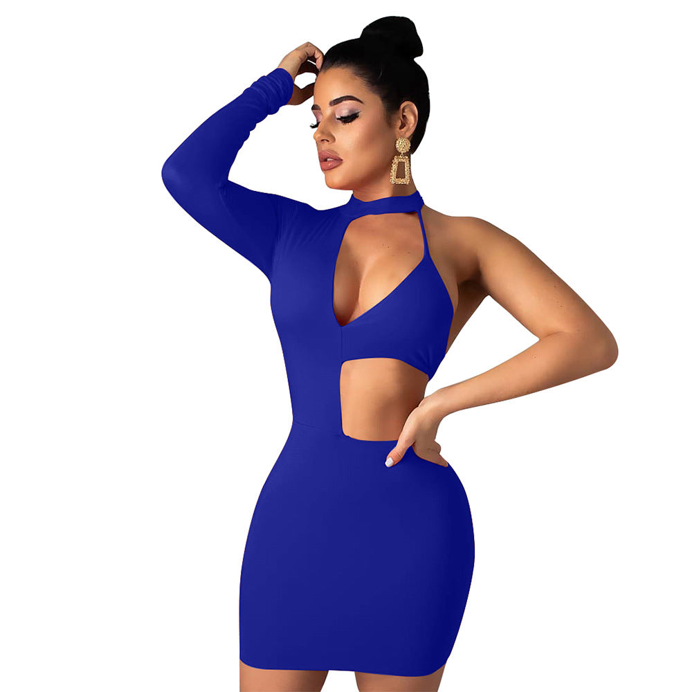 Dress with long sleeves