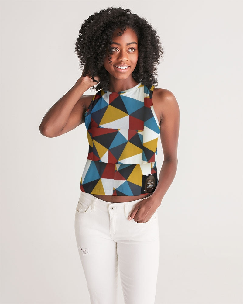 Angry Triangles Women's Cropped Tank