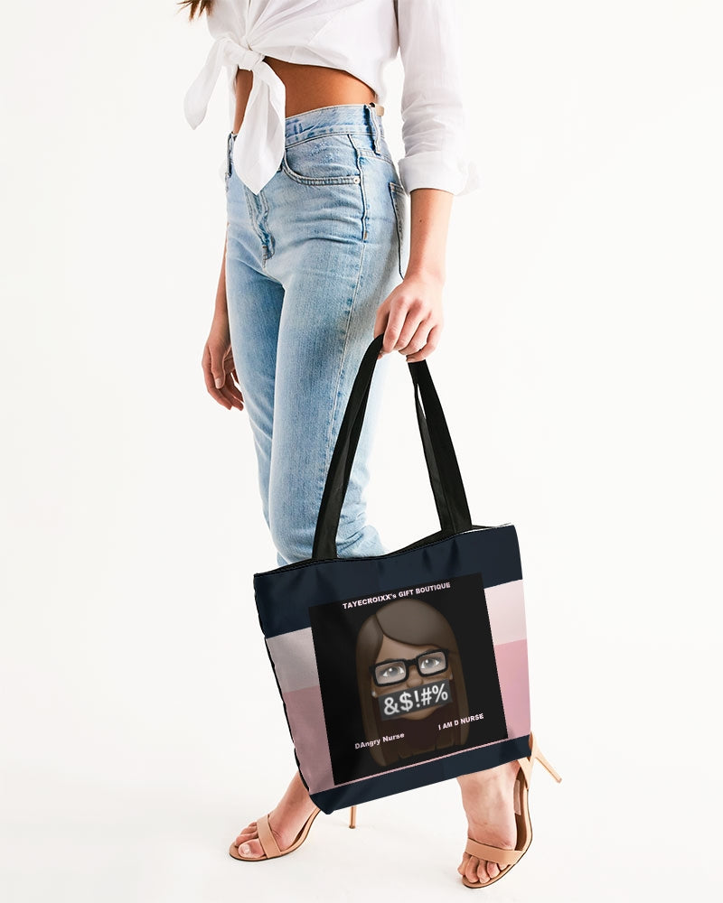 Angry stripes Canvas Zip Tote