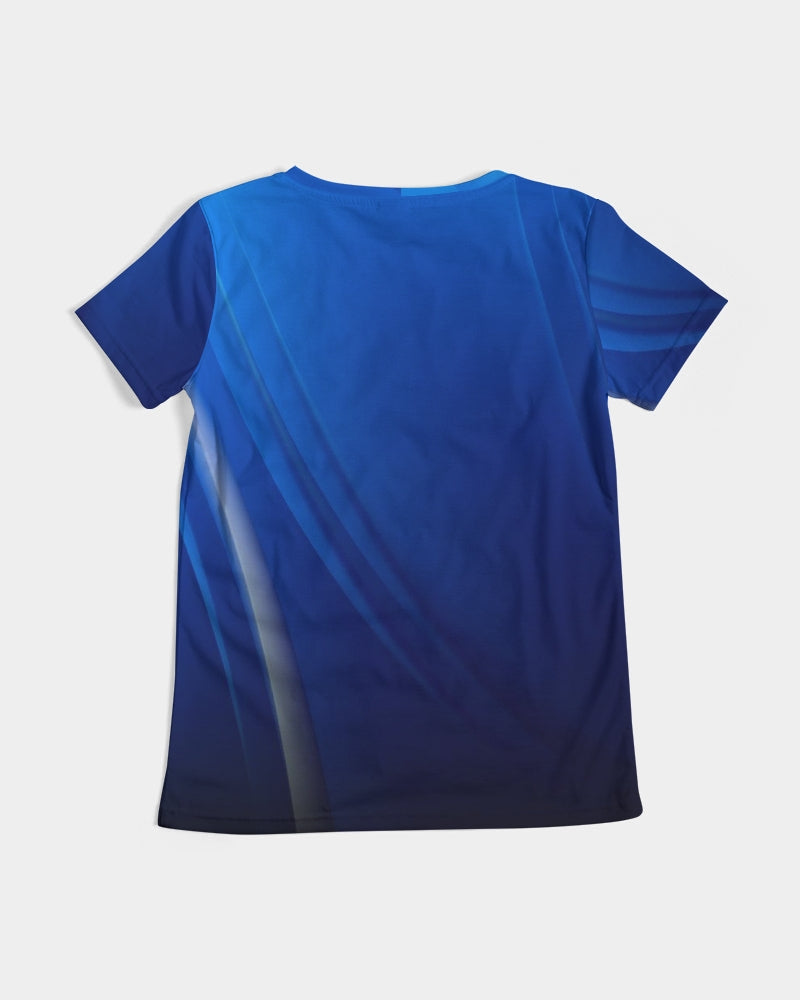 Angry Blue Women's V-Neck Tee