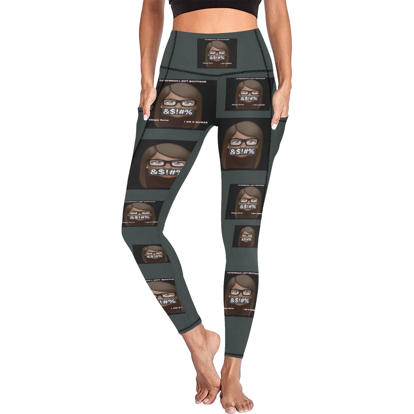 DAngry Nurse Leggings with Pockets