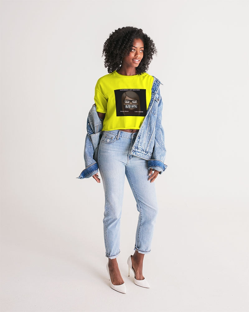 Angry Yellow Women's Lounge Cropped Tee