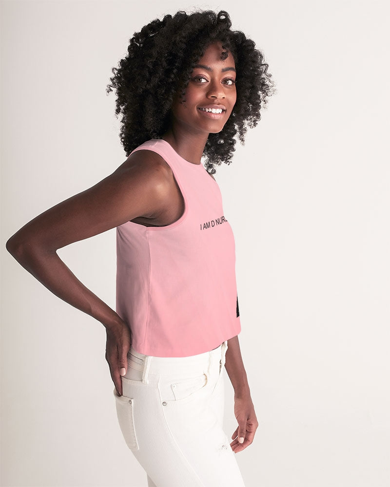 Angry Pink Women's Cropped Tank