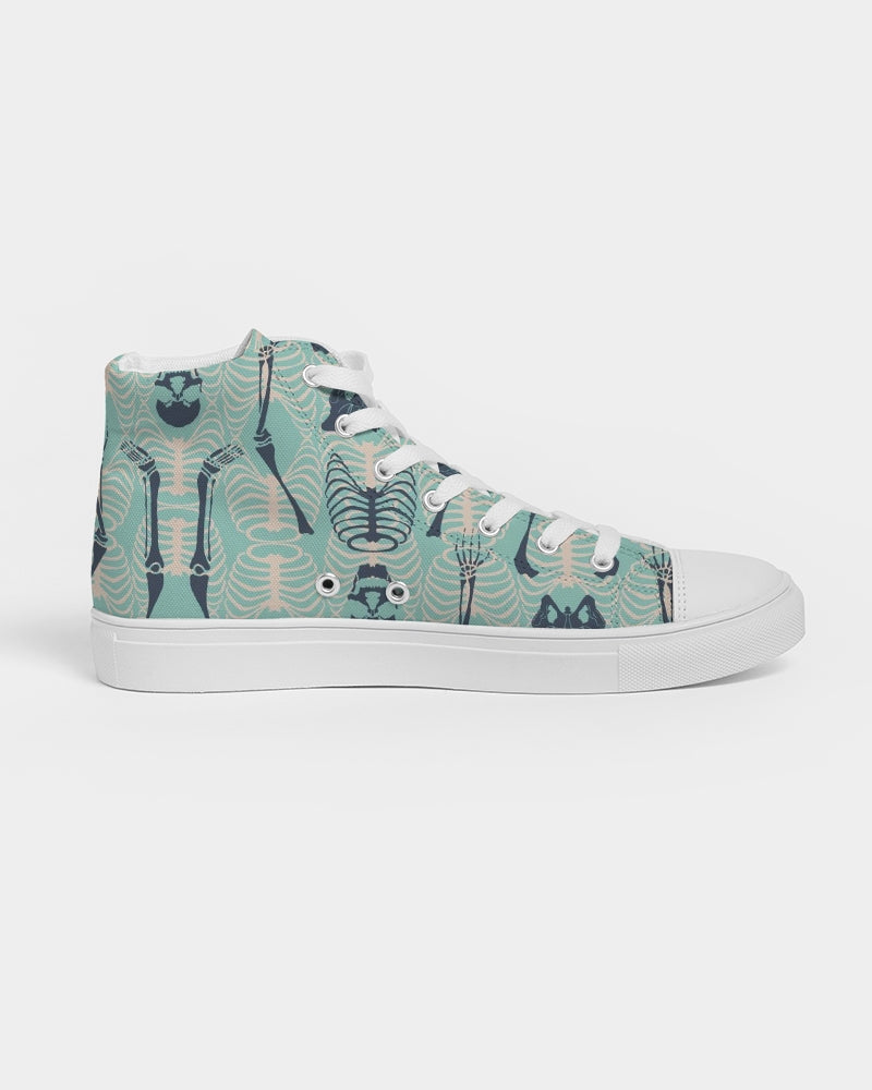 ANGRY SKELeton Men's Hightop Canvas Shoe