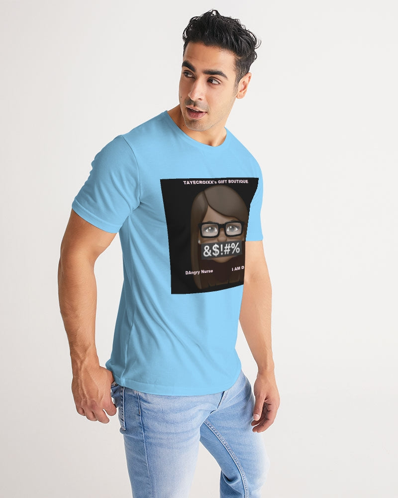 Angry pastel blue Men's Tee