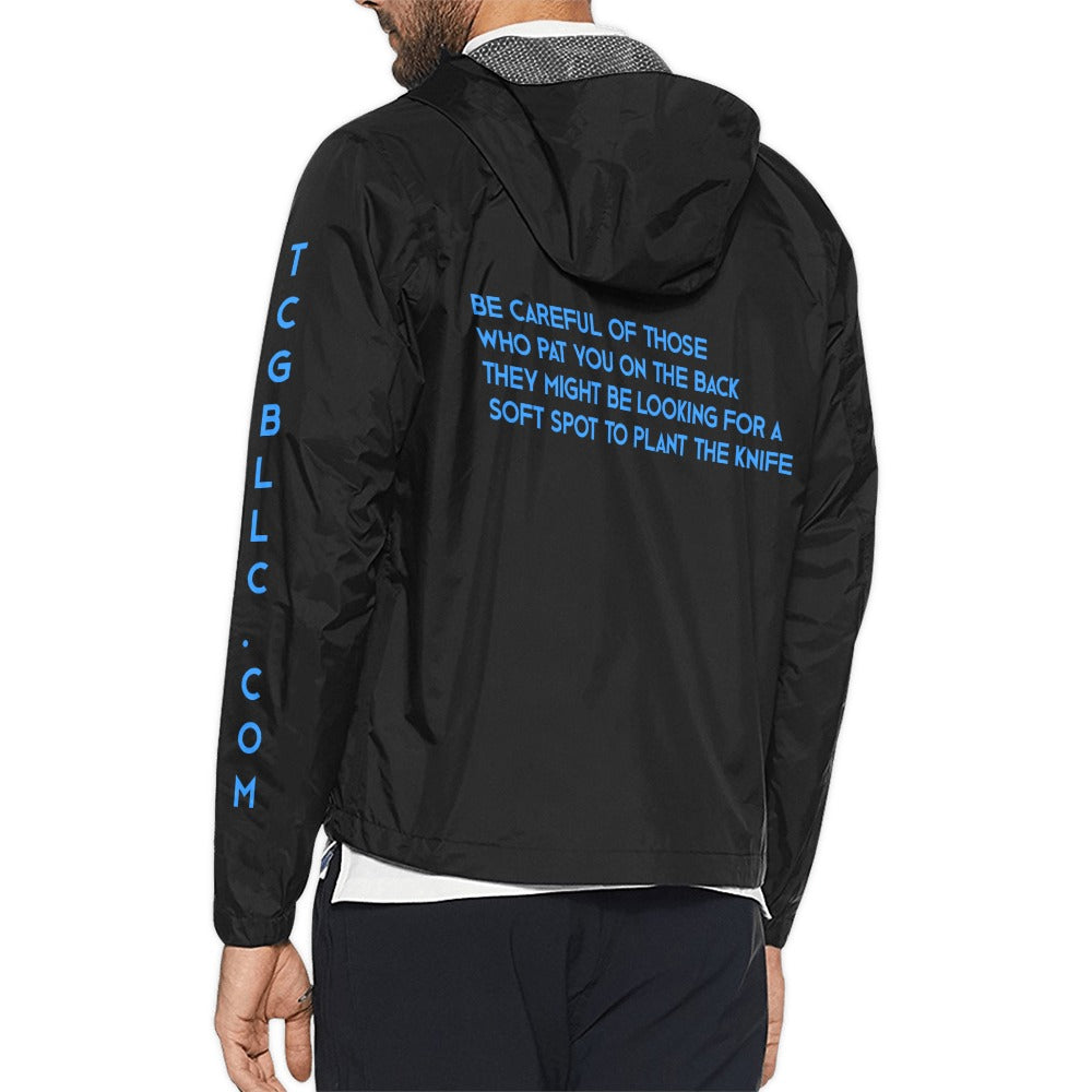 Unisex All Over Print  Hooded Windbreaker (Model H23)