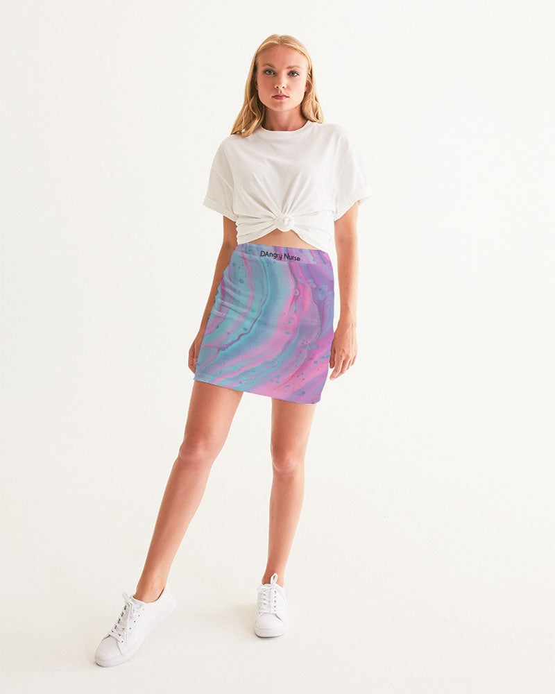 Angry Tye Dye Women's Mini Skirt