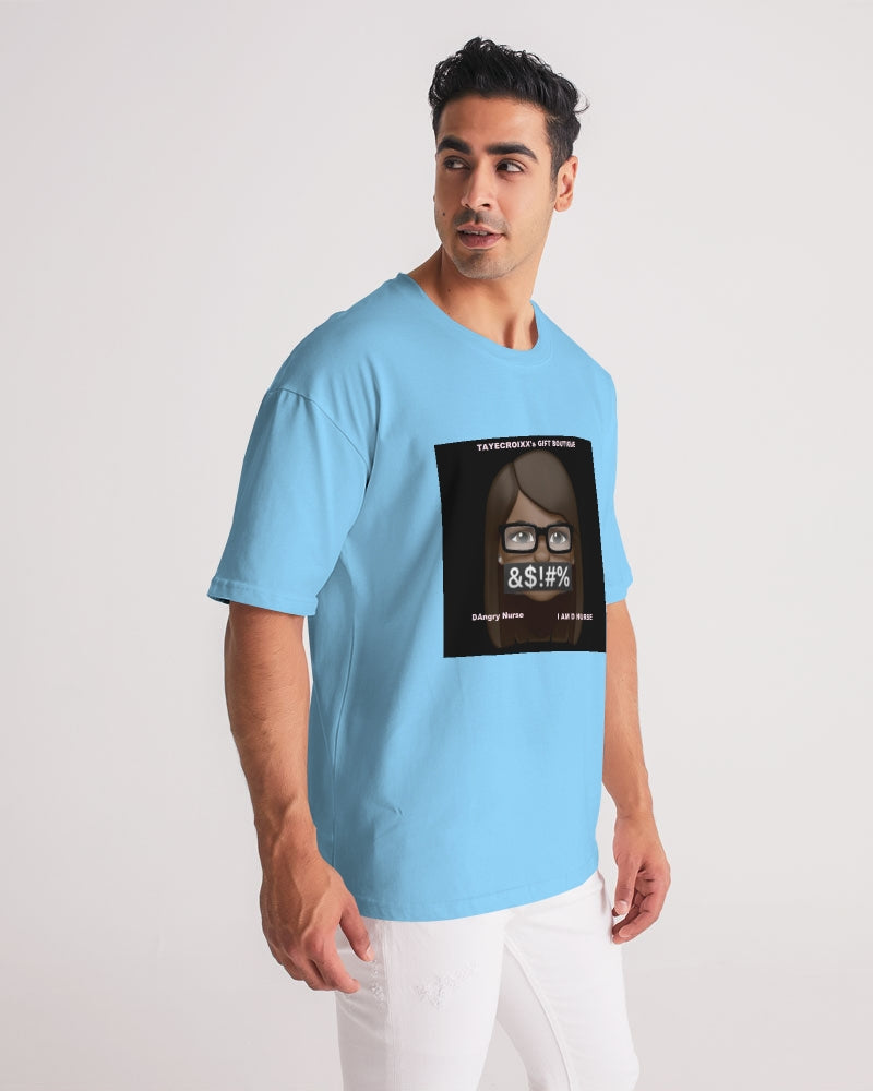 Angry pastel blue Men's Premium Heavyweight Tee